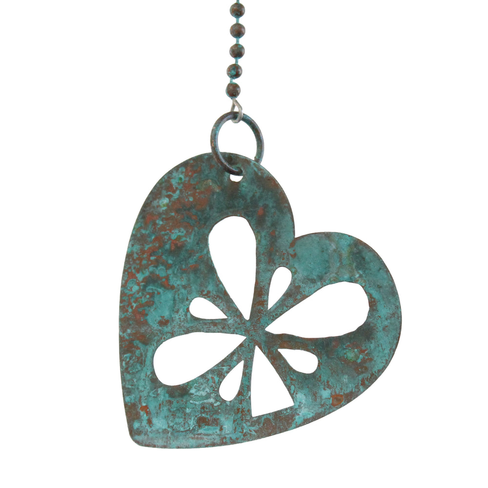 
                      
                        Small Copper Heart Wind Spinner Mobile Hanging Decor, 12.5 Inches Long
                      
                    