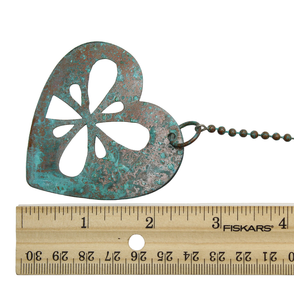 
                      
                        Small Copper Heart Wind Spinner Mobile Hanging Decor, 12.5 Inches Long
                      
                    
