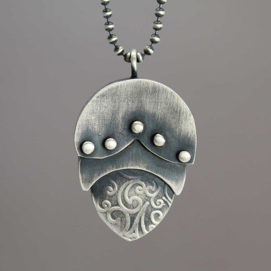 Handmade Sterling Silver Nested Pendant Necklace