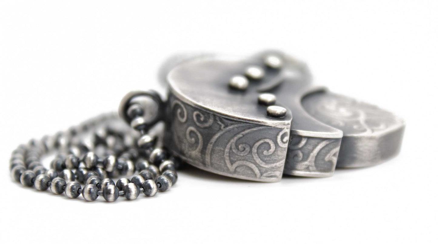 Handmade Sterling Silver Nested Pendant 