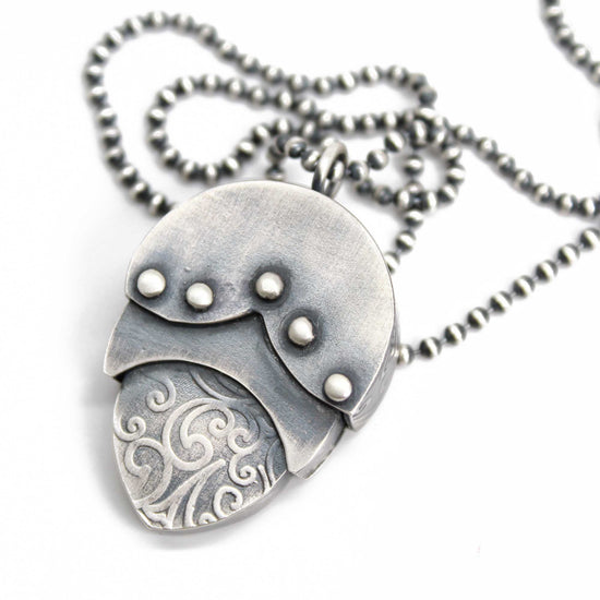 Handmade Sterling Silver Nested Pendant Necklace