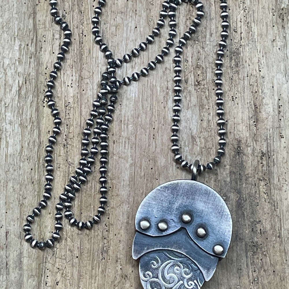 
                      
                        Handmade Sterling Silver Nested Pendant Necklace
                      
                    