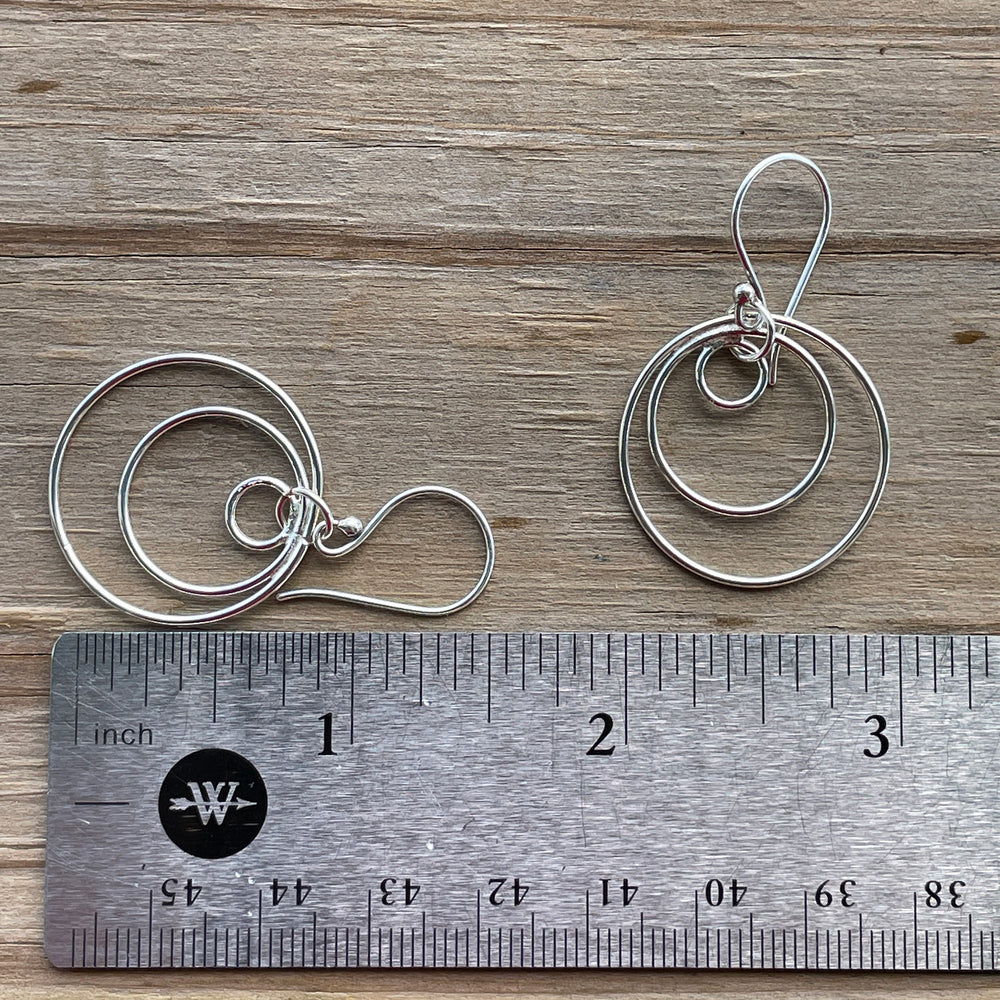 
                      
                        Sterling Silver Triple Hoop Dangle Earrings
                      
                    
