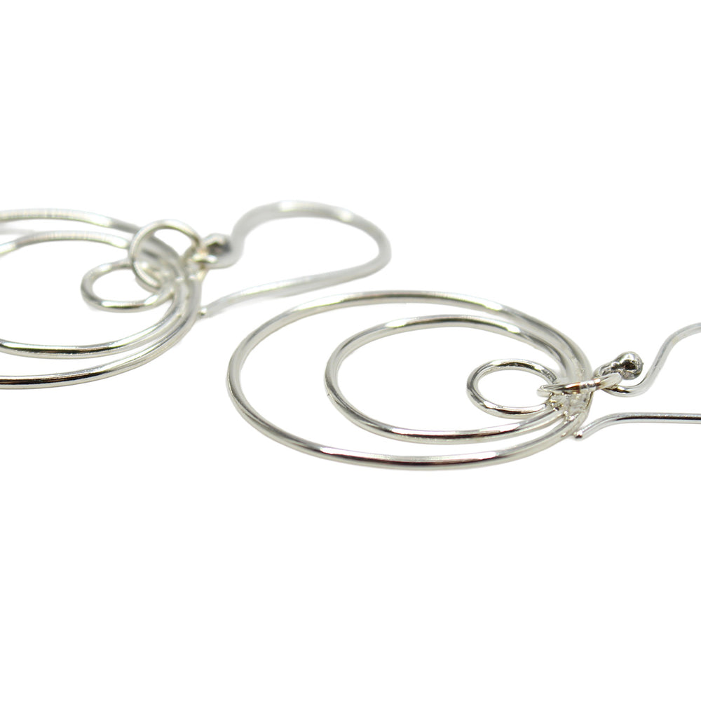 
                      
                        Sterling Silver Triple Hoop Dangle Earrings
                      
                    