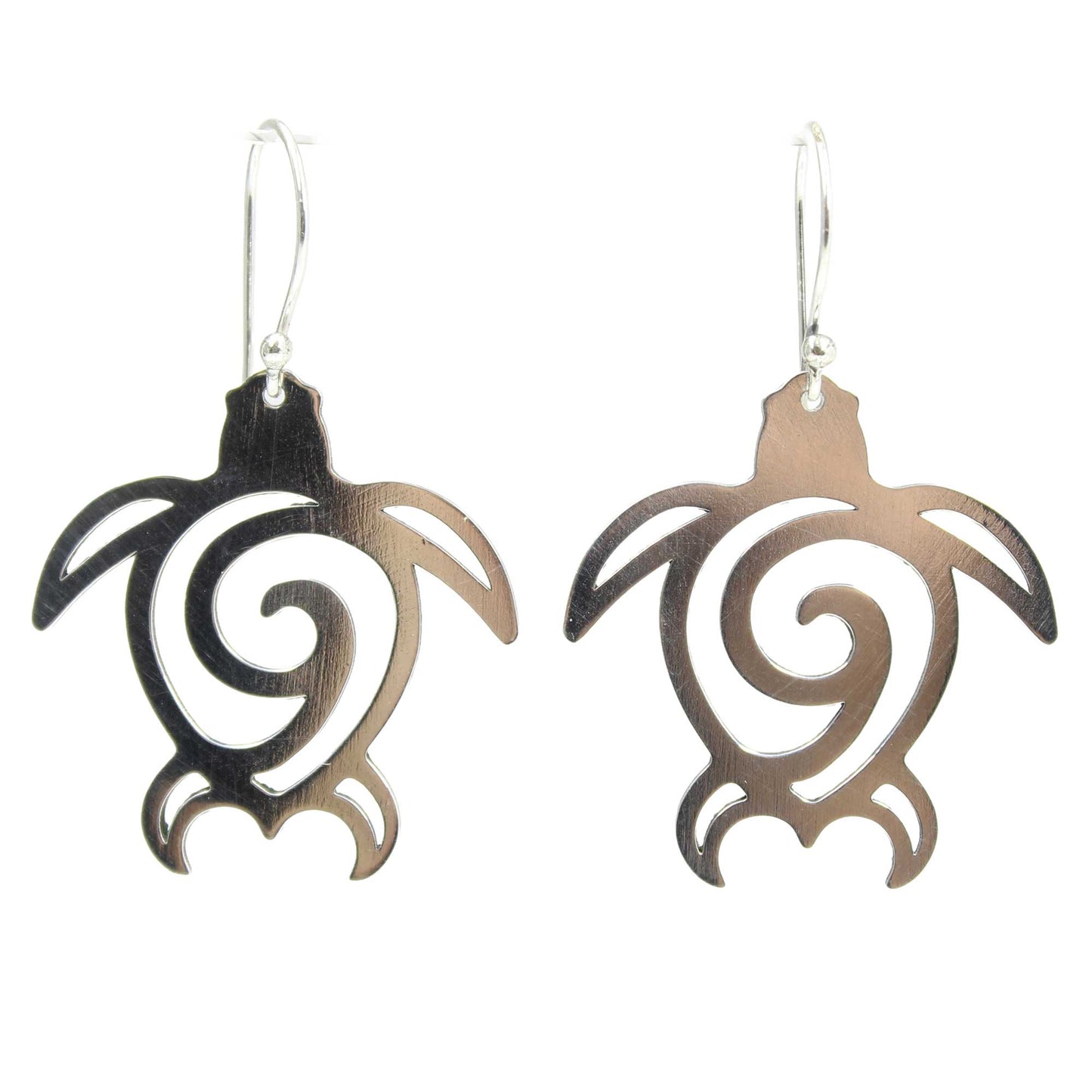 Sterling Silver Sea Turtle Earrings