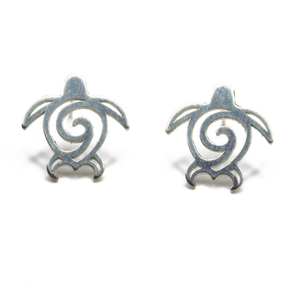 
                      
                        Sea Turtle Stud Earrings in Sterling Silver 
                      
                    