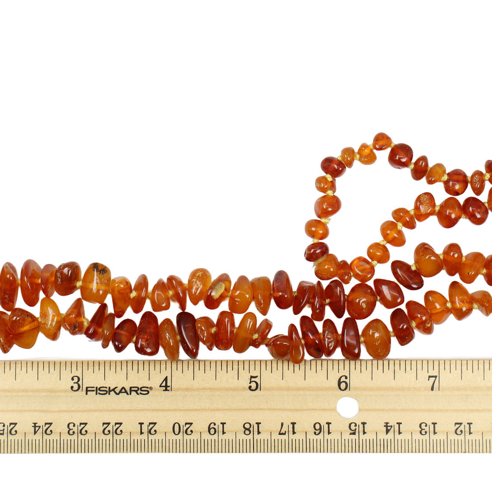 
                      
                        Vintage Genuine Amber Bead Necklace 28"
                      
                    
