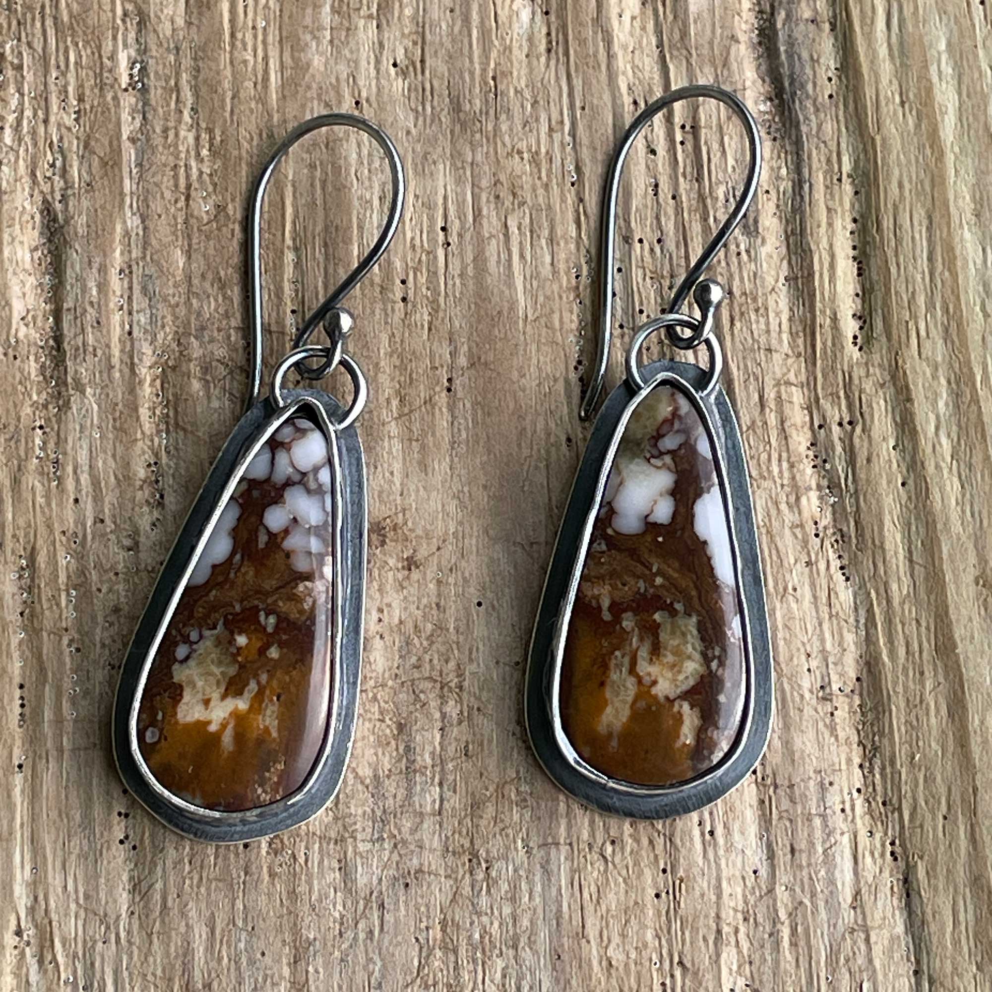 Native American Sterling Silver Teardrop Wild Horse Earrings For outlet Women