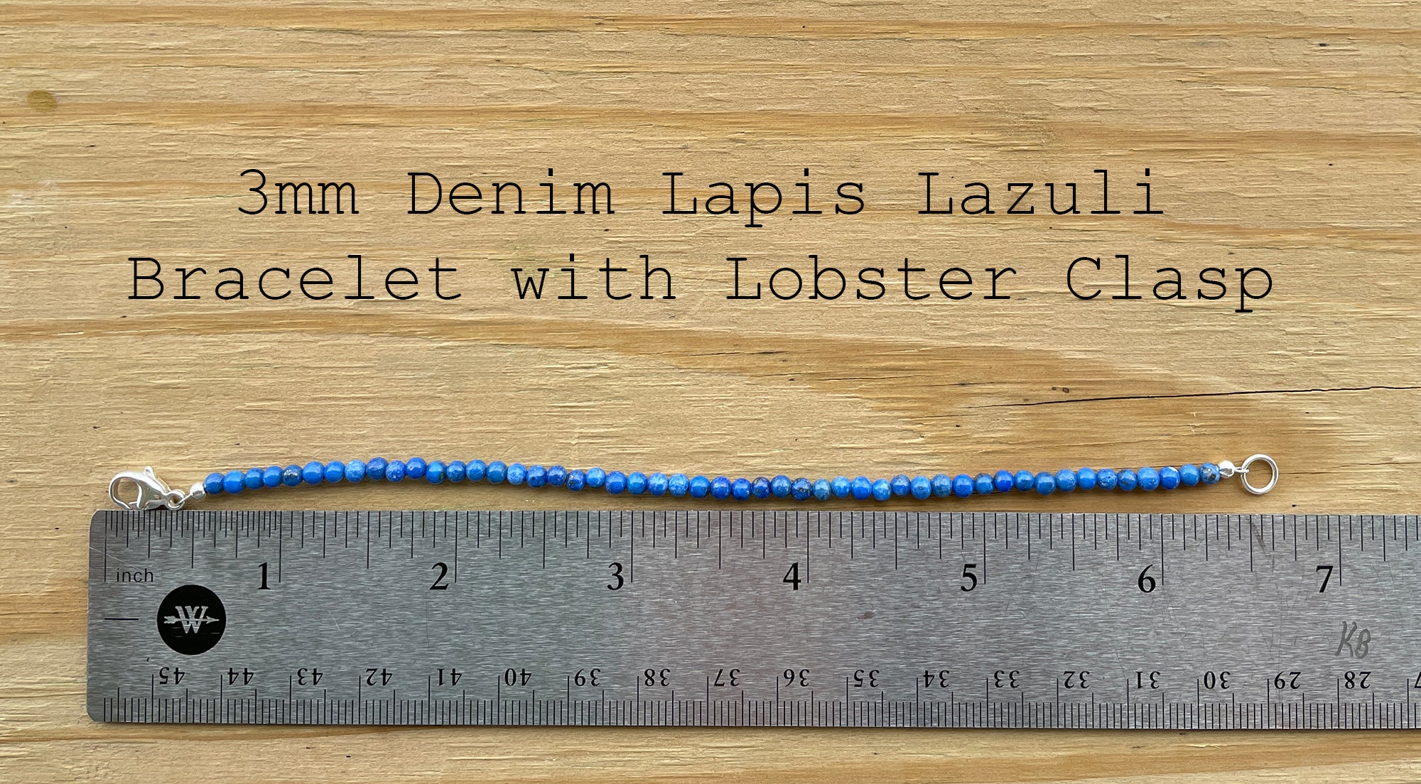 3mm Denim Lapis Lazuli Bracelet – Kathy Bankston