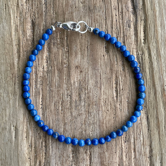 3mm Denim Lapis Lazuli Bracelet