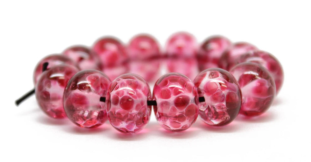 
                      
                        Pink Gold Lampwork Beads
                      
                    