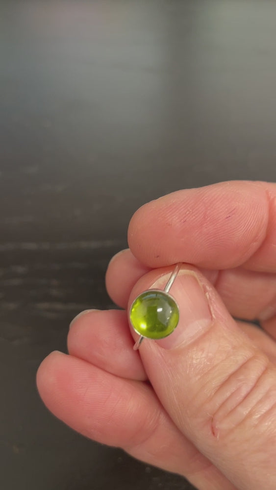 Vesuvianite Ring in Sterling Silver