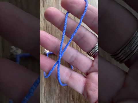 Periwinkle Blue Seed Bead Necklace