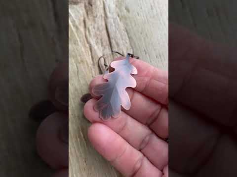 Handmade Copper Oak Leaf Earrings