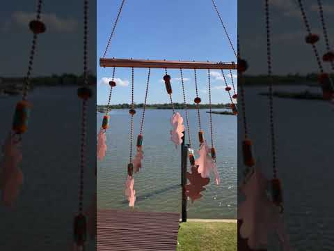 Copper Oak Leaf Wind Chime