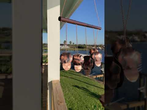 
                      
                        Load and play video in Gallery viewer, Handmade Copper Shell Wind chime
                      
                    
