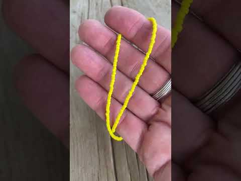 Frosted Dandelion Yellow Seed Bead Necklace