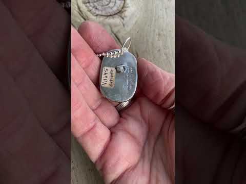 Vintage Rebecca Collins Amber Sterling Silver Pendant