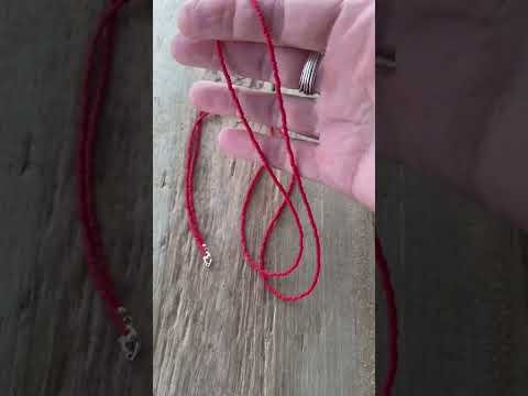 Matte Cherry Red Seed Bead Necklace