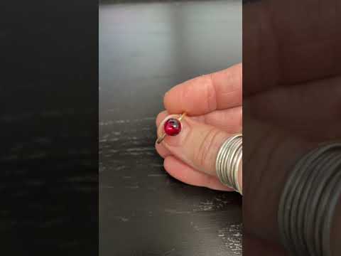 Ruby Ring Yellow Gold Filled Setting