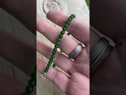 
                      
                        Load and play video in Gallery viewer, Green Jade Bracelet with Clasp
                      
                    