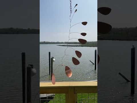 Load and play video in Gallery viewer, Unique Copper Kinetic Mobile for your Patio
