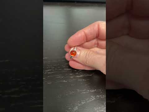 
                      
                        Load and play video in Gallery viewer, Handmade Red Carnelian Ring In Sterling Silver
                      
                    