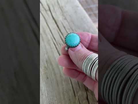 
                      
                        Load and play video in Gallery viewer, Amazonite Ring in Sterling Silver Size 7 US
                      
                    