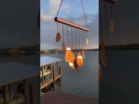 
                      
                        Load and play video in Gallery viewer, Handmade Copper Wind Chime 20&amp;quot; L
                      
                    