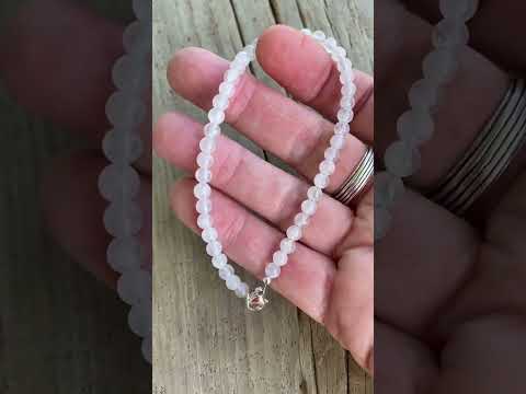 
                      
                        Load and play video in Gallery viewer, 4mm Moonstone Bracelet
                      
                    