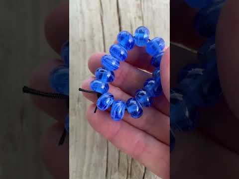 Laguna Blue Lampwork Beads