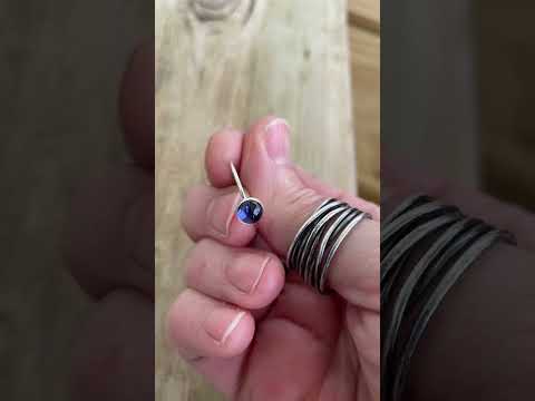 Deals Iolite Dolphin Ring 6 mm round size 7