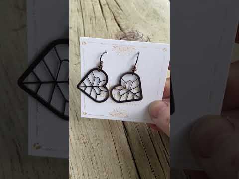 
                      
                        Load and play video in Gallery viewer, Copper Heart Earrings
                      
                    