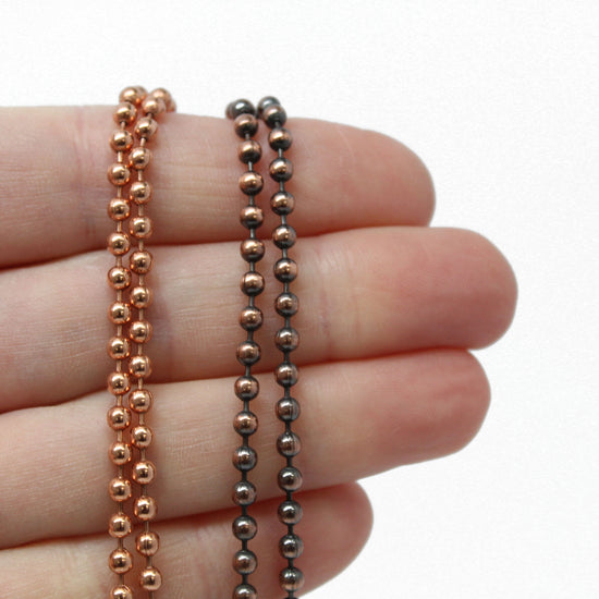 Load image into Gallery viewer, 3.2mm copper ball chain
