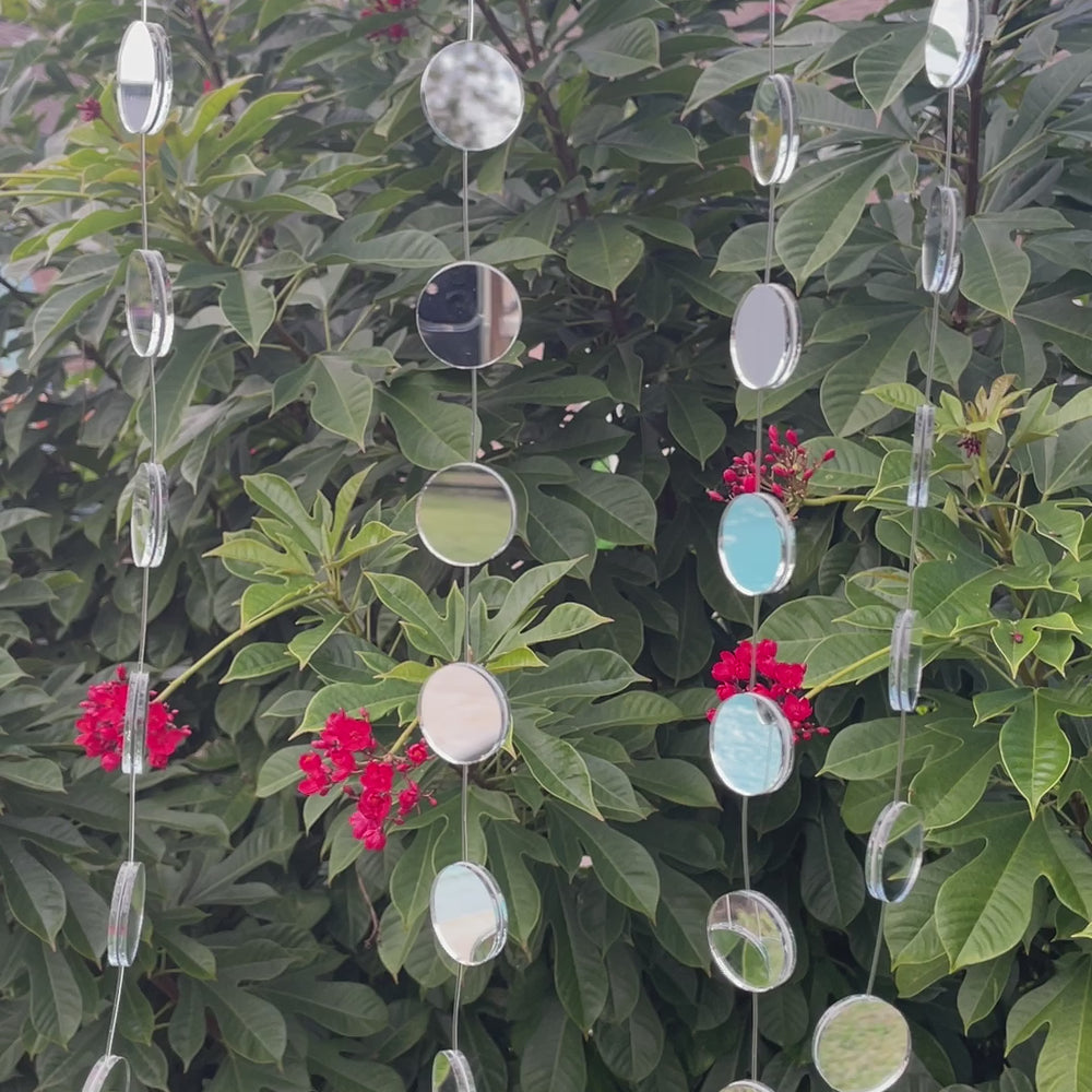 Mirror Garland Strand, 1 x 48 Inches, Real Mirror Sun Catcher Mobile