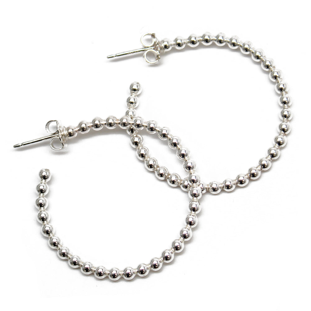 
                      
                        Sterling Silver Ball Wire Hoop Earrings
                      
                    