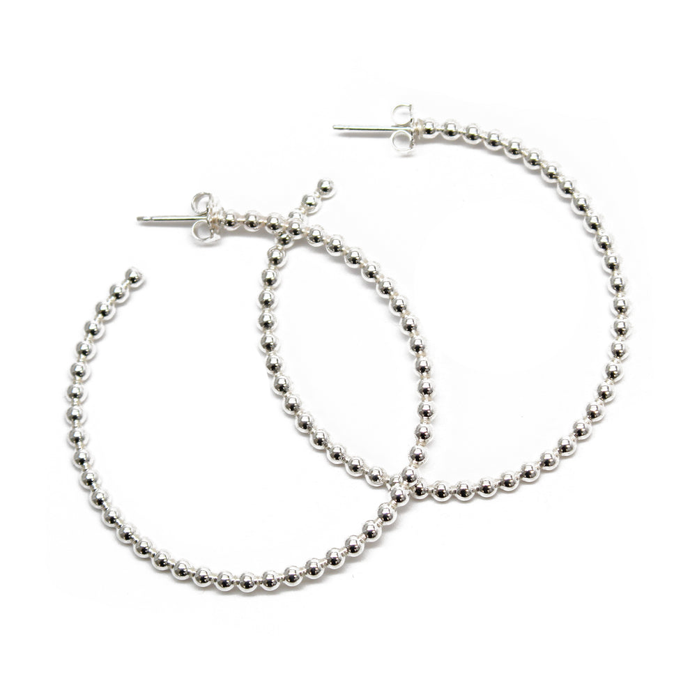 
                      
                        Sterling Silver Ball Wire Hoop Earrings
                      
                    