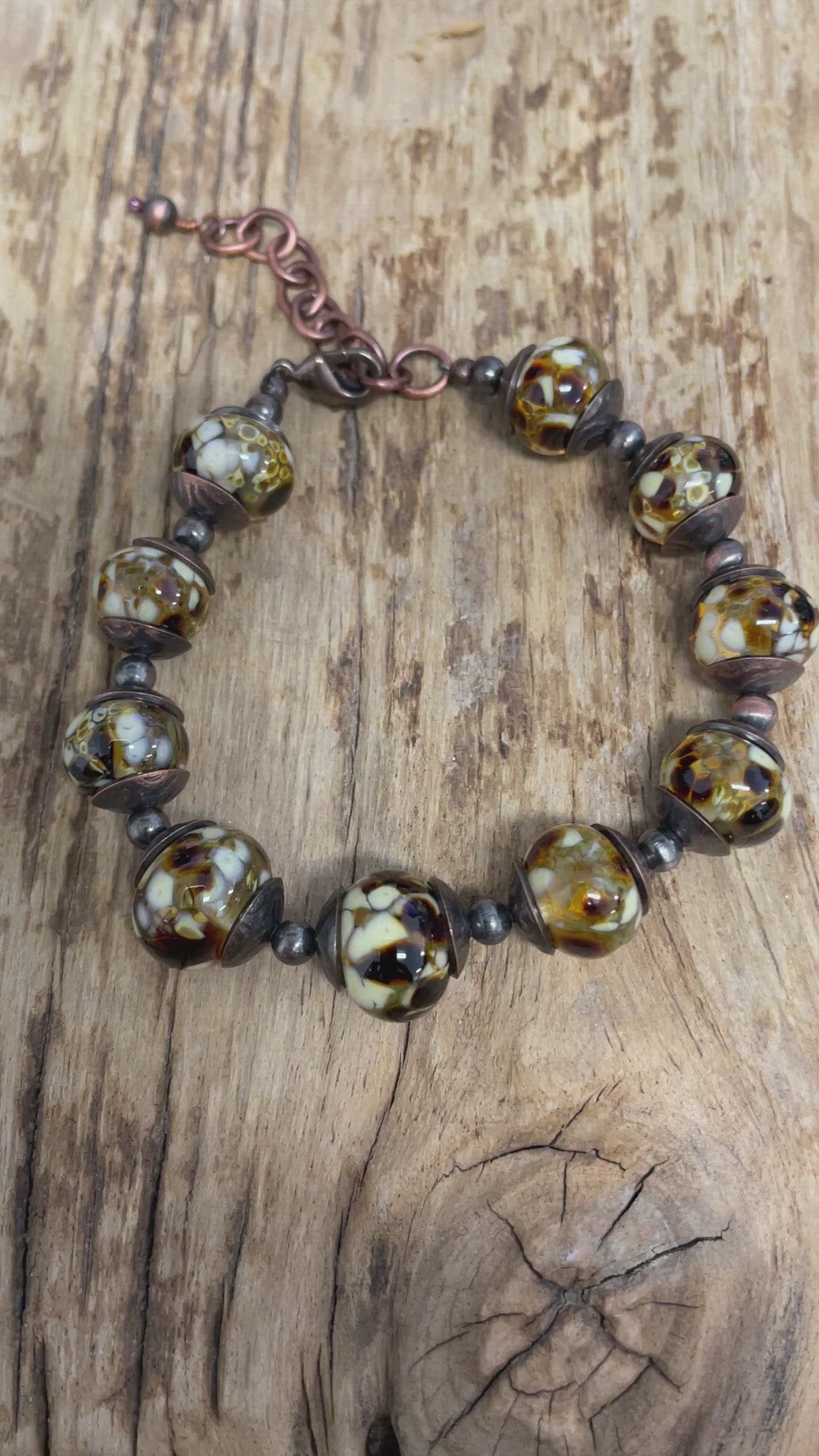 Handmade Lampwork Bead Bracelet