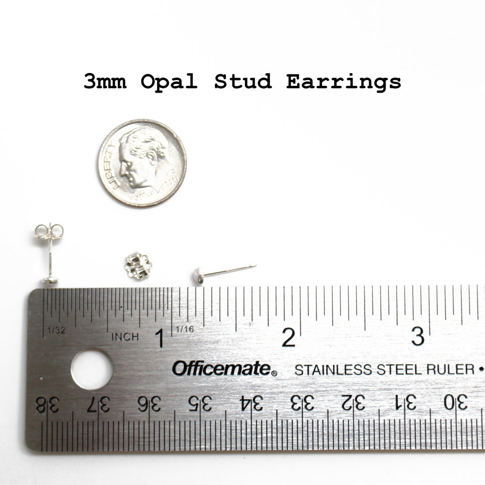 
                      
                        3mm Opal Stud Earrings
                      
                    