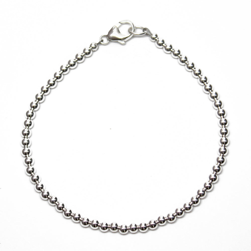 
                      
                        Sterling Silver Bead Bracelet-3mm
                      
                    