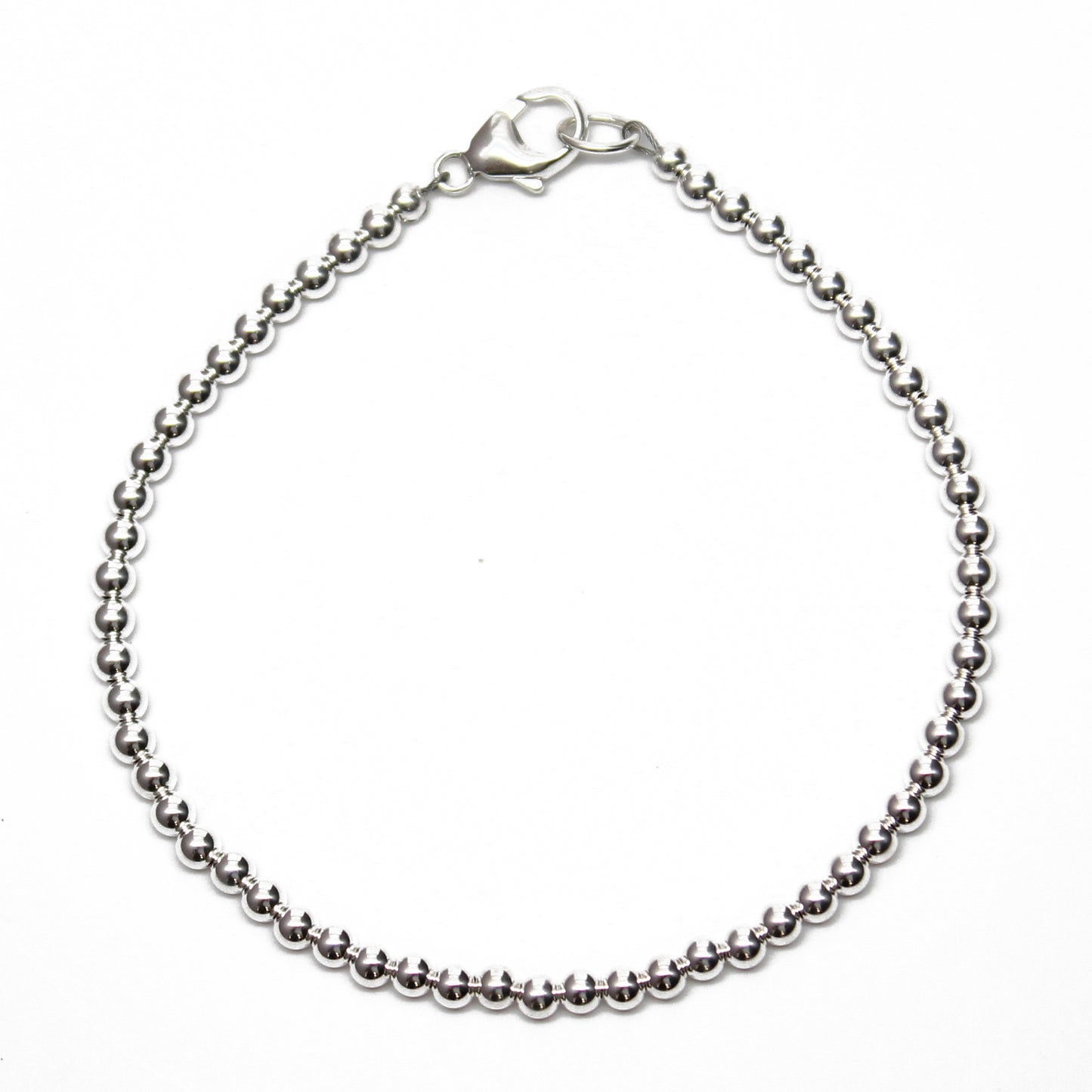 Sterling Silver Bead Bracelet-3mm – Kathy Bankston