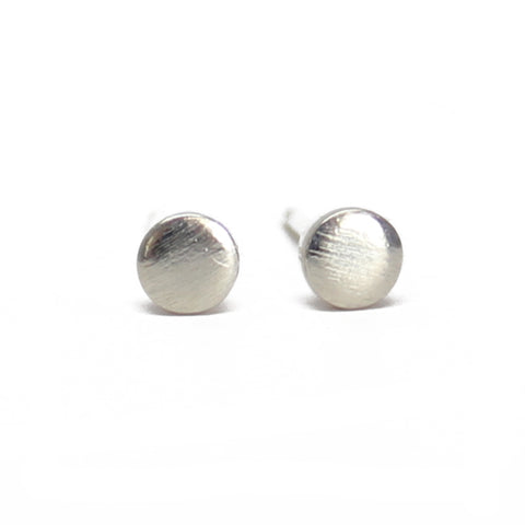 Sterling Silver Dot Stud Earrings, 3mm, 6mm, 9mm