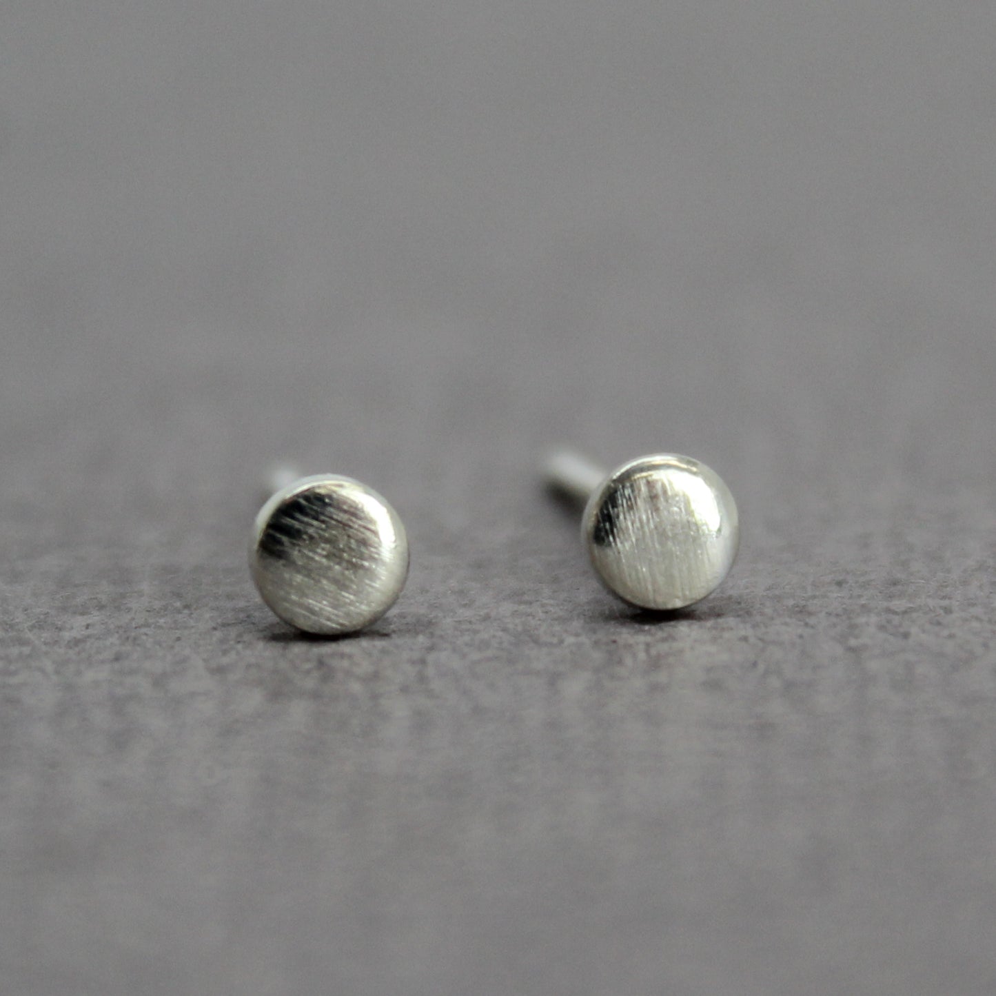Sterling Silver Dot Stud Earrings