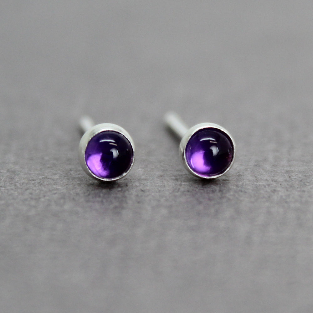 
                      
                        Tiny 3mm Amethyst Stud Earrings
                      
                    