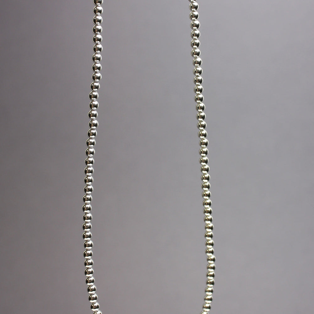 
                      
                        Sterling Silver Bead Necklace-3mm
                      
                    