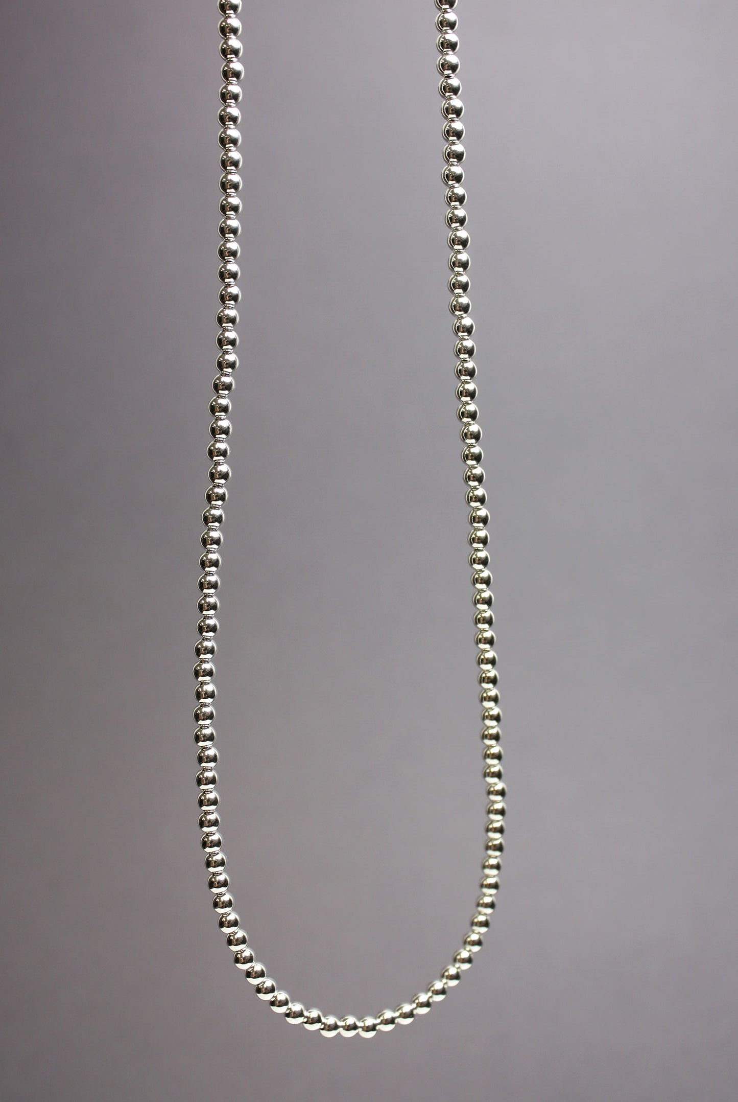Spectrum Necklace (3mm + 4mm Beads) 19 / Sterling Silver