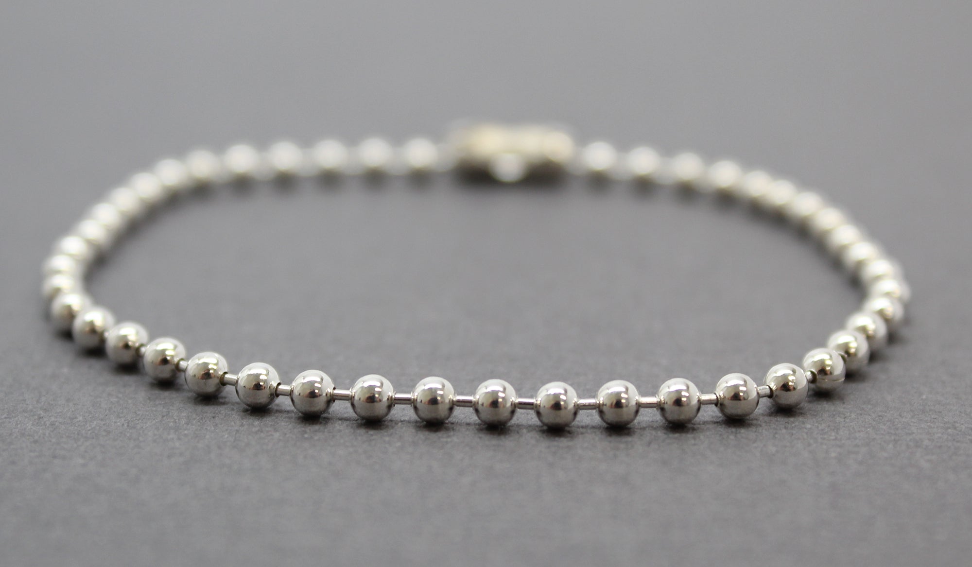 3 Tones Bead Station Bracelet, Sterling Silver Satellite Bracelet, Minimal Ball Chain outlet Bracelet, Delicate Bracelet