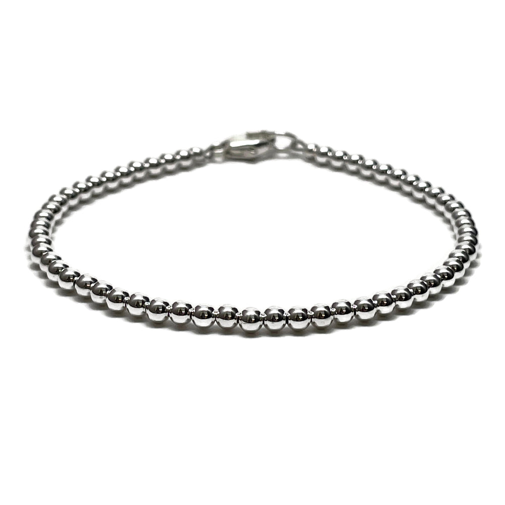 
                      
                        Sterling Silver Bead Bracelet-3mm
                      
                    