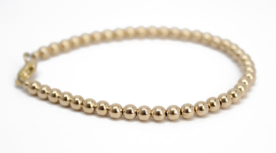 14k Gold Balls Bracelet - Grimal Jewelry