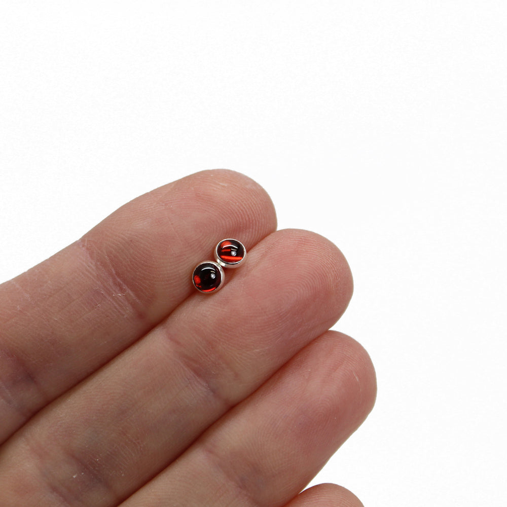 
                      
                        Almandine Garnet Stud Earrings
                      
                    